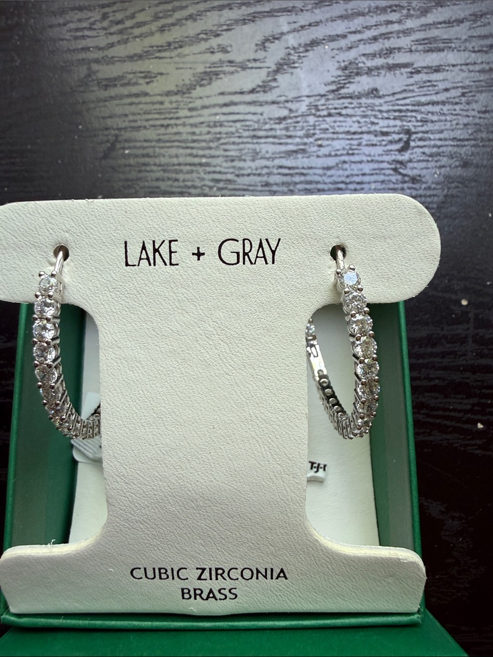 Silver Cubic Zirconia Hoop Earrings